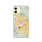 Custom iPhone 11 St. Helena California Map Phone Case in Woodblock