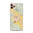 Custom iPhone 11 Pro Max St. Helena California Map Phone Case in Woodblock