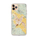 Custom iPhone 11 Pro Max St. Helena California Map Phone Case in Woodblock