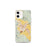 Custom iPhone 12 mini St. Helena California Map Phone Case in Woodblock