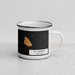 Right View Custom St. Ignace Michigan Map Enamel Mug in Ember