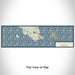 Flat View of Map Custom St. Ignace Michigan Map Enamel Mug in Woodblock