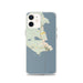 Custom iPhone 12 St. Ignace Michigan Map Phone Case in Woodblock