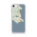 Custom iPhone SE St. Ignace Michigan Map Phone Case in Woodblock