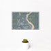 12x18 Stillwater Minnesota Map Print Landscape Orientation in Afternoon Style With Small Cactus Plant in White Planter