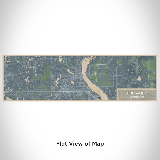 Flat View of Map Custom Stillwater Minnesota Map Enamel Mug in Afternoon