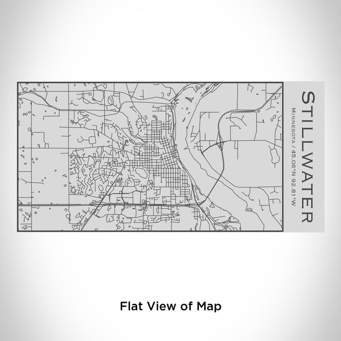 Rendered View of Stillwater Minnesota Map Engraving on 17oz Stainless Steel Insulated Cola Bottle
