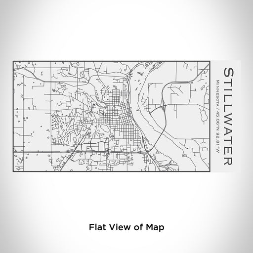 Rendered View of Stillwater Minnesota Map Engraving on 17oz Stainless Steel Insulated Cola Bottle in White