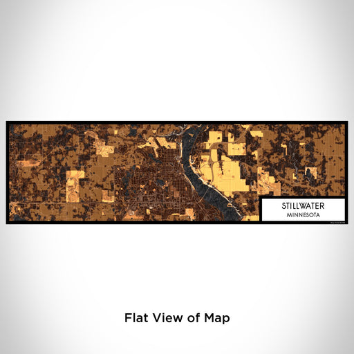 Flat View of Map Custom Stillwater Minnesota Map Enamel Mug in Ember