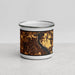 Front View Custom Stillwater Minnesota Map Enamel Mug in Ember