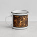 Left View Custom Stillwater Minnesota Map Enamel Mug in Ember