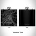 Rendered View of Stillwater Minnesota Map Engraving on 6oz Stainless Steel Flask in Black