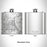 Rendered View of Stillwater Minnesota Map Engraving on 6oz Stainless Steel Flask