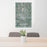 24x36 Stillwater Oklahoma Map Print Portrait Orientation in Afternoon Style Behind 2 Chairs Table and Potted Plant