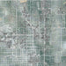 Stillwater Oklahoma Map Print in Afternoon Style Zoomed In Close Up Showing Details