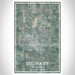Stillwater Oklahoma Map Print Portrait Orientation in Afternoon Style With Shaded Background