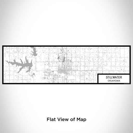 Flat View of Map Custom Stillwater Oklahoma Map Enamel Mug in Classic
