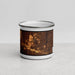 Front View Custom Stillwater Oklahoma Map Enamel Mug in Ember