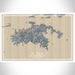 St. John U.S. Virgin Islands Map Print Landscape Orientation in Afternoon Style With Shaded Background