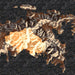 St. John U.S. Virgin Islands Map Print in Ember Style Zoomed In Close Up Showing Details