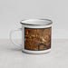 Left View Custom St. Joseph Missouri Map Enamel Mug in Ember