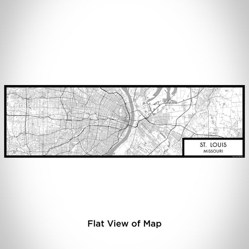 Flat View of Map Custom St. Louis Missouri Map Enamel Mug in Classic