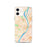 Custom St. Louis Missouri Map iPhone 12 Phone Case in Watercolor