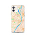 Custom St. Louis Missouri Map iPhone 12 Phone Case in Watercolor