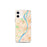 Custom St. Louis Missouri Map iPhone 12 mini Phone Case in Watercolor