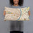 Person holding 20x12 Custom St. Louis Missouri Map Throw Pillow in Woodblock