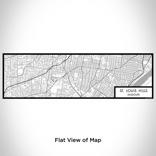 Flat View of Map Custom St. Louis Hills Missouri Map Enamel Mug in Classic
