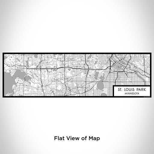 Flat View of Map Custom St. Louis Park Minnesota Map Enamel Mug in Classic