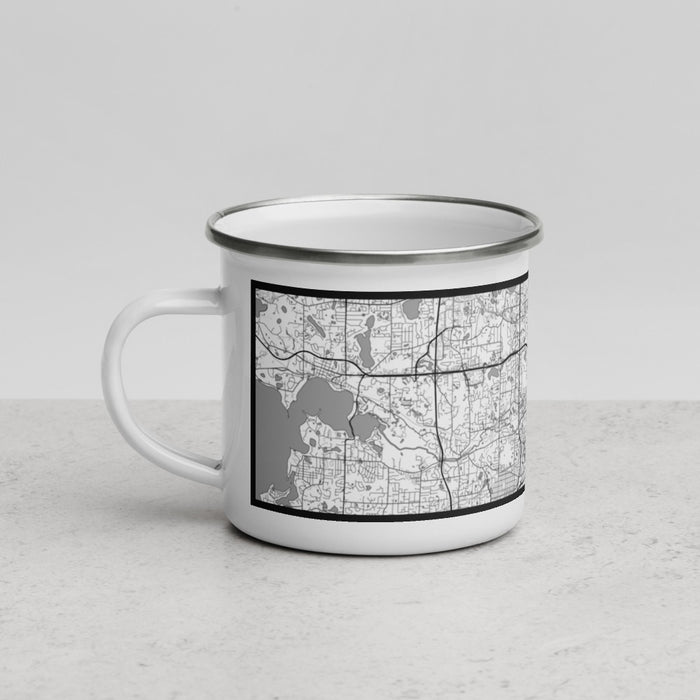 Left View Custom St. Louis Park Minnesota Map Enamel Mug in Classic