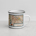 Right View Custom St. Louis Park Minnesota Map Enamel Mug in Woodblock