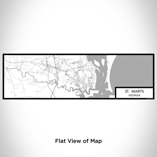 Flat View of Map Custom St. Marys Georgia Map Enamel Mug in Classic