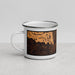 Left View Custom St. Marys Georgia Map Enamel Mug in Ember