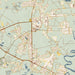 St. Marys Georgia Map Print in Woodblock Style Zoomed In Close Up Showing Details