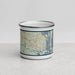 Front View Custom St. Marys Georgia Map Enamel Mug in Woodblock
