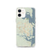 Custom St. Marys Georgia Map iPhone 12 Phone Case in Woodblock