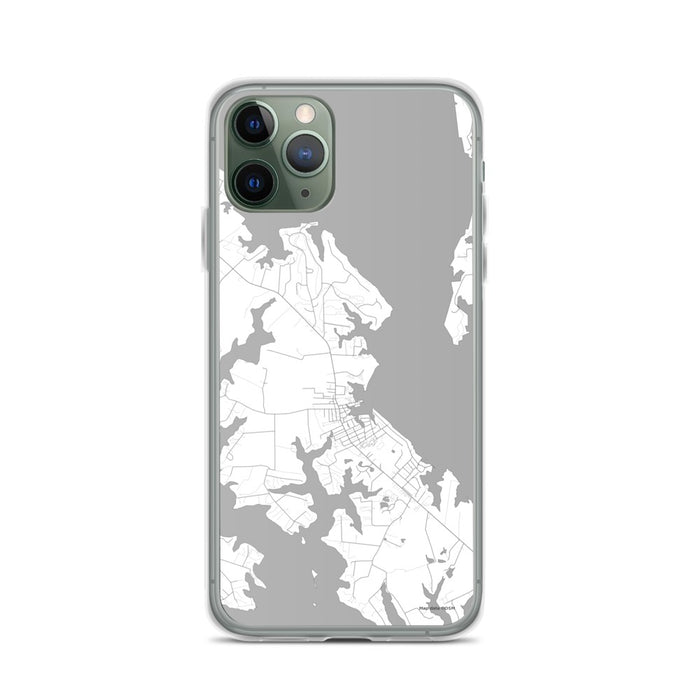 Custom iPhone 11 Pro St. Michaels Maryland Map Phone Case in Classic