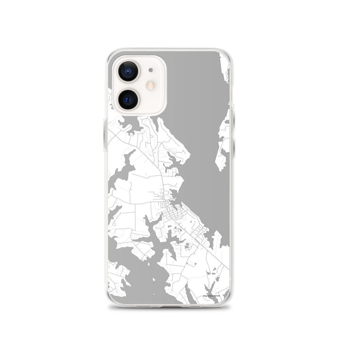 Custom iPhone 12 St. Michaels Maryland Map Phone Case in Classic
