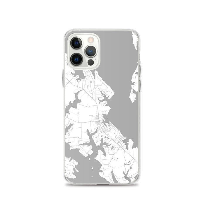 Custom iPhone 12 Pro St. Michaels Maryland Map Phone Case in Classic
