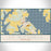 St. Michaels Maryland Map Print Landscape Orientation in Woodblock Style With Shaded Background