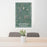 24x36 Stockbridge Massachusetts Map Print Portrait Orientation in Afternoon Style Behind 2 Chairs Table and Potted Plant
