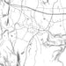 Stockbridge Massachusetts Map Print in Classic Style Zoomed In Close Up Showing Details