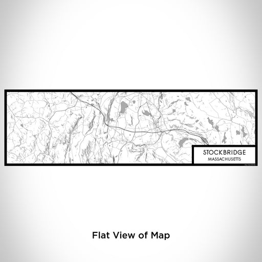 Flat View of Map Custom Stockbridge Massachusetts Map Enamel Mug in Classic