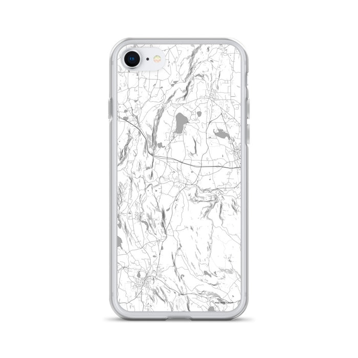 Custom Stockbridge Massachusetts Map iPhone SE Phone Case in Classic