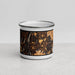 Front View Custom Stockbridge Massachusetts Map Enamel Mug in Ember