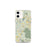 Custom Stockbridge Massachusetts Map iPhone 12 mini Phone Case in Woodblock