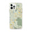 Custom Stockbridge Massachusetts Map iPhone 12 Pro Max Phone Case in Woodblock